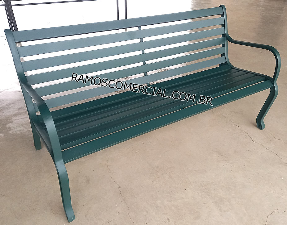 Banco de alumínio para jardim
