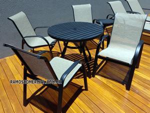 Conjunto de mesa para piscina tela sling