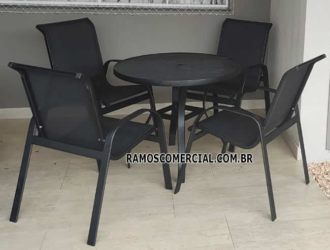 Conjunto de mesa para piscina