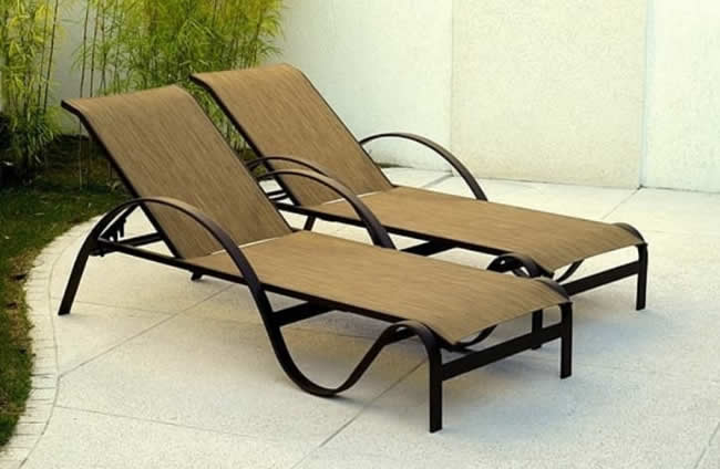 Espreguiçadeira Piscina Tela Sling Quality Ondulada