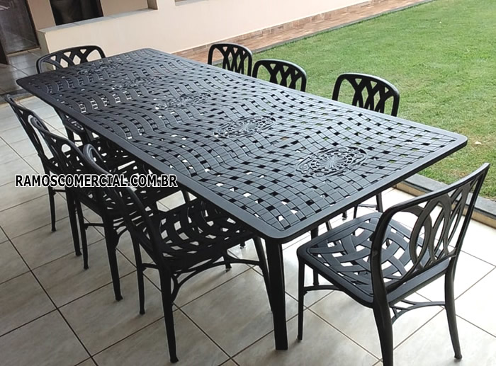 Mesa retangular 2,50m