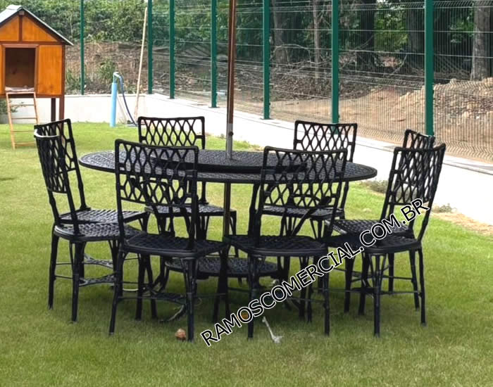 Mesa giratória 8 lugares