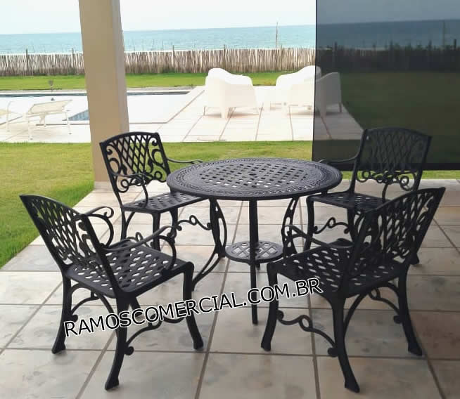 Conjunto de mesa para piscina