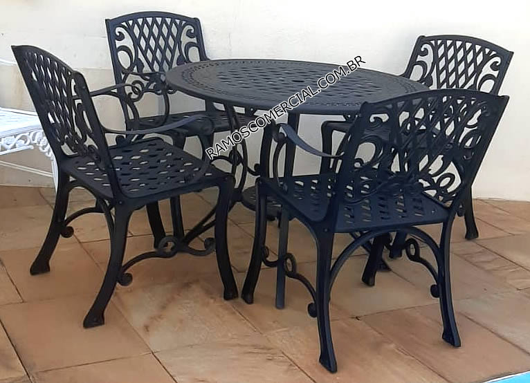 Conjunto para varanda em alumínio
