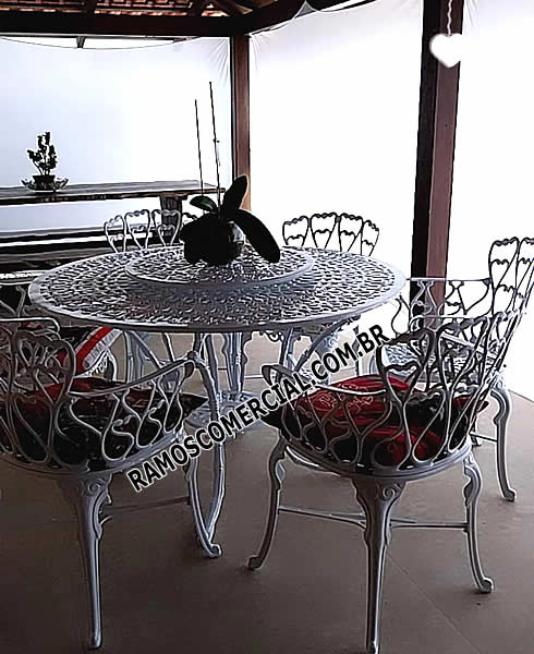 Mesa giratória redonda