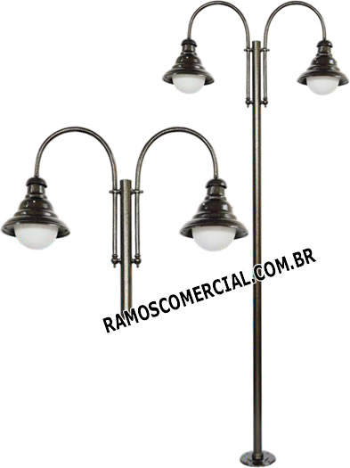 Poste de luz para jardim