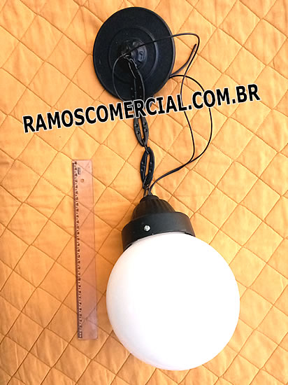 Luminária rústica de teto