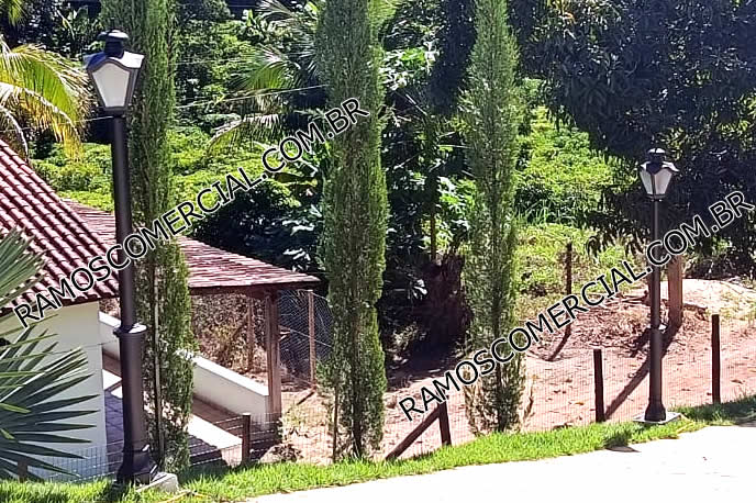Poste para jardim decorativo de salão de festa