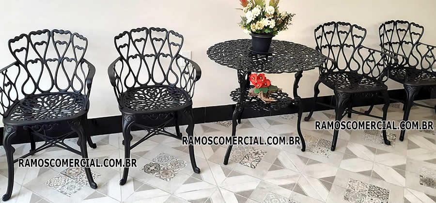 Conjunto Viena alumínio fundido