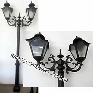 Poste de luz para jardim