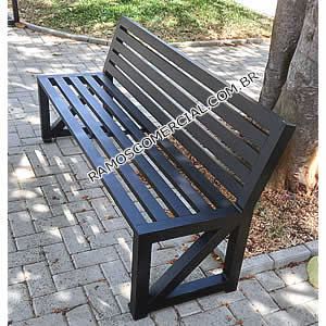 Banco de alumínio para jardim