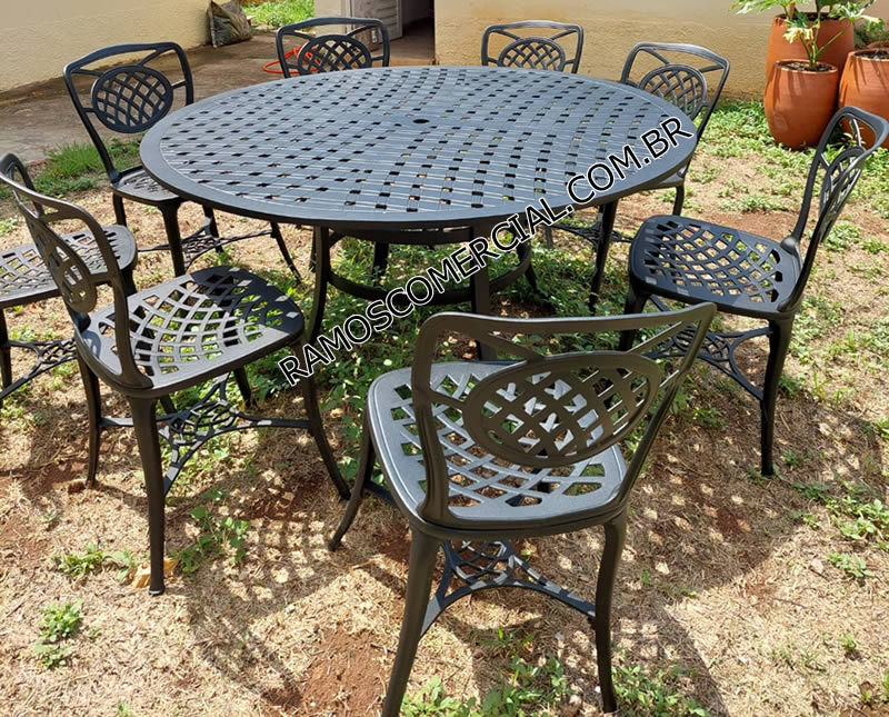 Mesa área externa 8 lugares