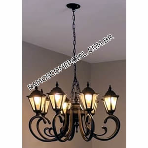 Lustre rústico para sala de jantar