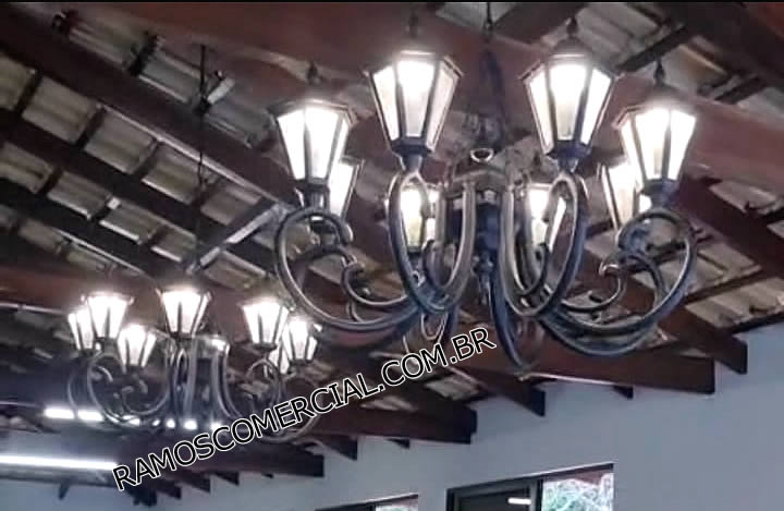 Lustre rústico para sala de jantar