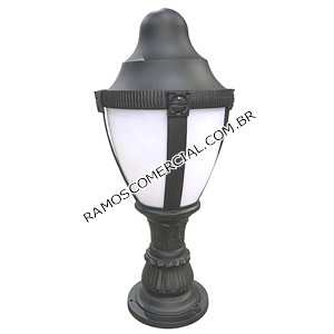 Luminária coluna de parede para fachadas e muros