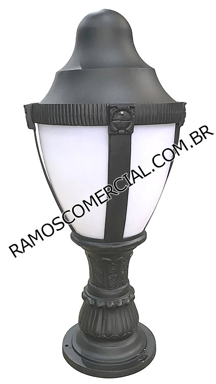 Luminária coluna de parede para fachadas e muros