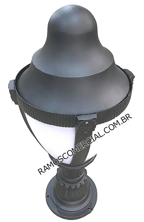 Luminária coluna de parede para portaria, jardim externo, coluna de muro, condomínio