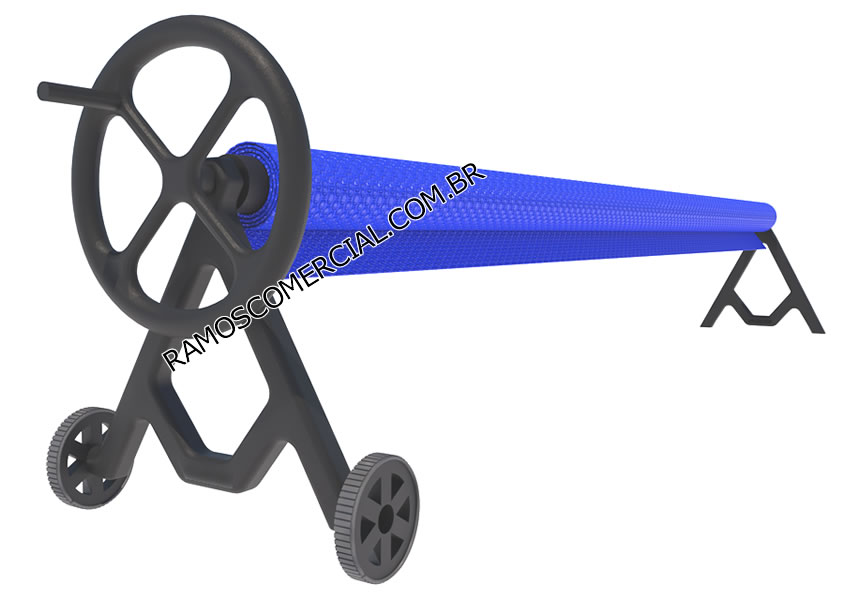 Enrolador de capa térmica para piscina