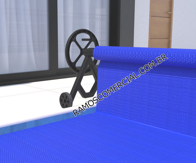 Enrolador de capa térmica para piscina