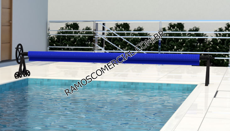 Enrolador de capa térmica para piscina