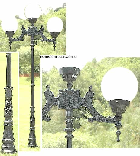 Poste ornamental para jardim