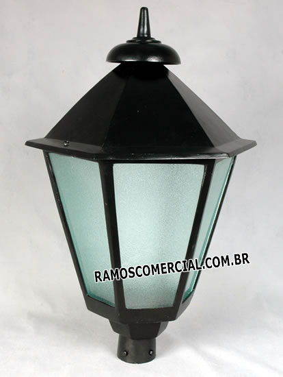 Luminária para poste de jardim