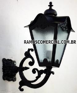 Arandela decorativa, Arandela colonial, Arandela externa, luminária com braço colonial