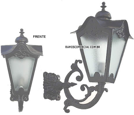 Luminária braço colonial