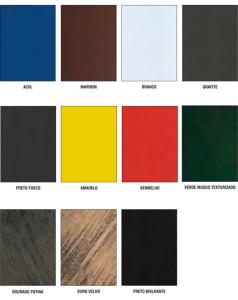 Cores Para Luminárias e Móveis de Tela Sling