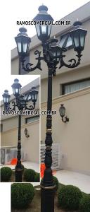 Poste ornamental jardim praça