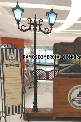 Poste decorativo para jardim