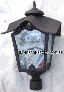 Luminária para poste de jardim