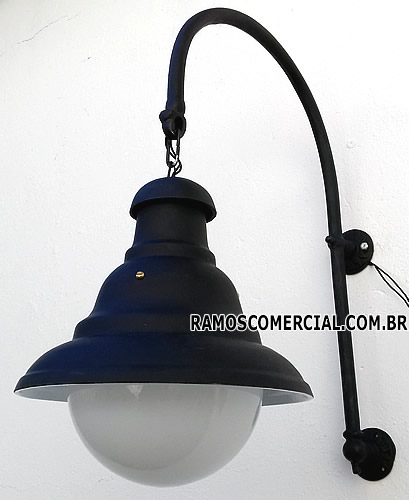 Luminária com braço para parede