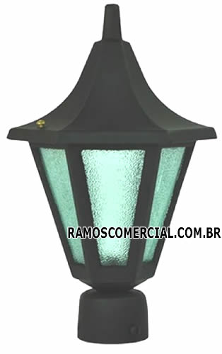 Luminária para poste de jardim