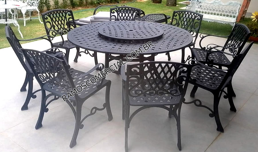 Mesa giratória 8 lugares