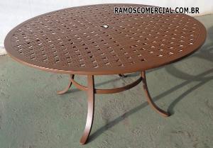 Mesa de alumínio para piscina