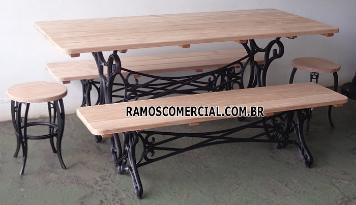 Mesa para churrasqueira